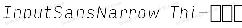 InputSansNarrow Thi字体转换
